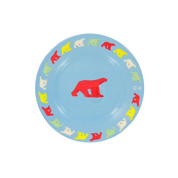 "Pompon Polar Bear" plate