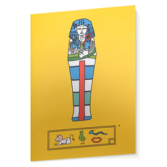 Sketch Book Baron - Sarcophagus and Hieroglyphs (Yellow)