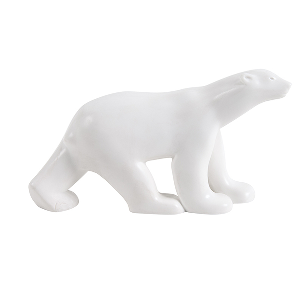 Figurine Ours blanc Pompon