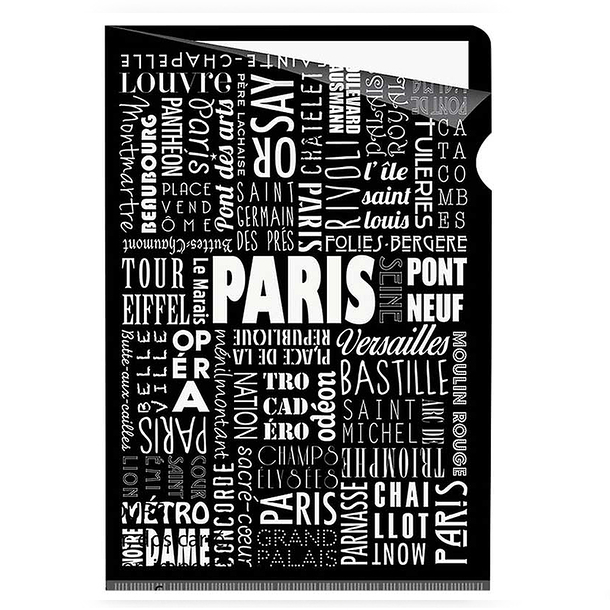 Sous-chemise Paris Typo - A4