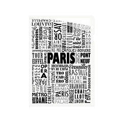 A5 Clear File Paris Typo