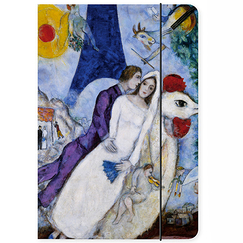 Folder 25 x 35 cm Chagall - The Bride and Groom of the Eiffel Tower