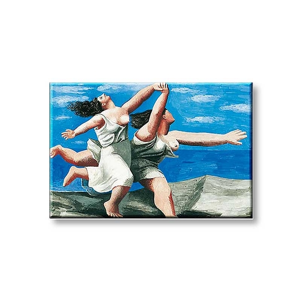 Picasso Magnet Two women running on the beach