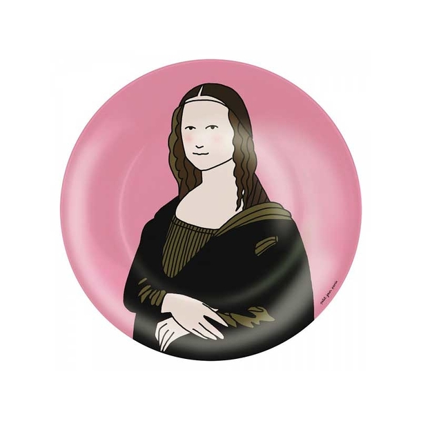 "Monna Lisa" plate - Pink