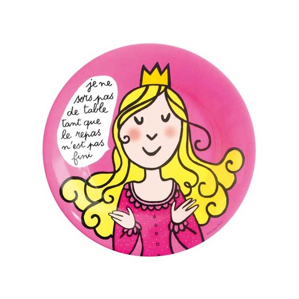 "je ne sors pas de table..." - Princess plate