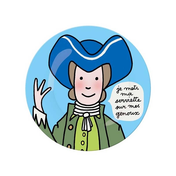 "je mets ma serviette..." - Prince plate