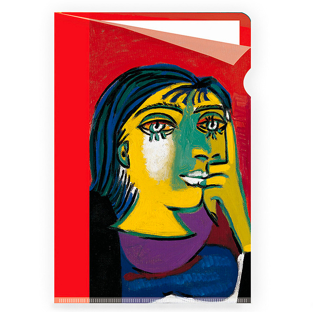 Clear File Picasso - Portrait of Dora Maar Seated (red)