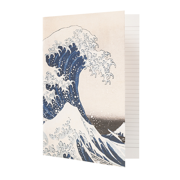 Carnet en papier japonais, vagues d'or – Mil Soles Atelier