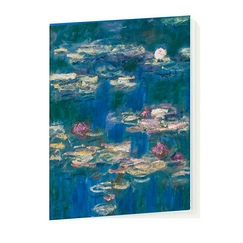 Monet Water Lilies, green reflections Notebook