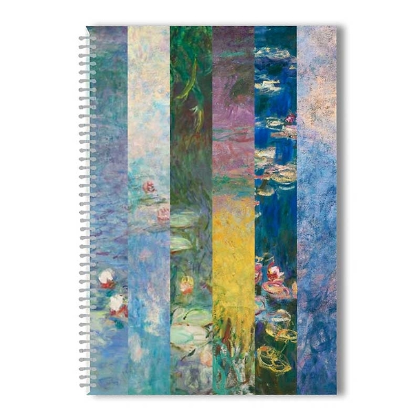Monet Waterlilies Spiral notebook