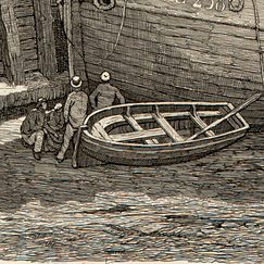 Grande barque à Saint-Valéry-en-Caux - Emile-Frédéric Nicolle