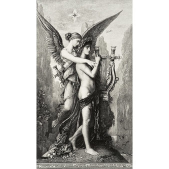 Hésiode et la muse - Gustave Moreau
