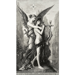 Hésiode and the muse - Gustave Moreau