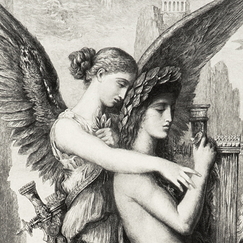 Hésiode and the muse - Gustave Moreau