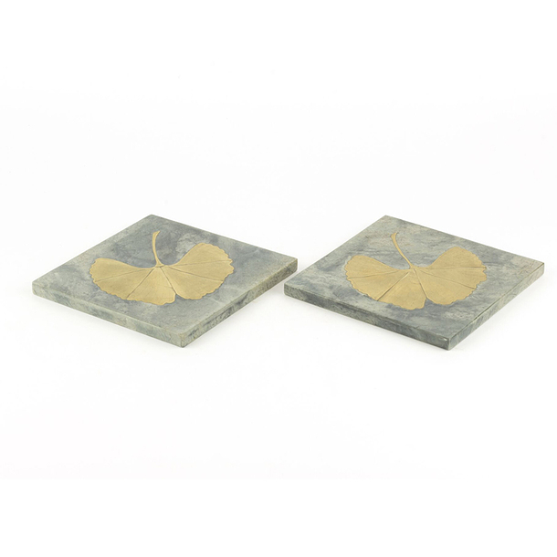 2 Gingko Coasters