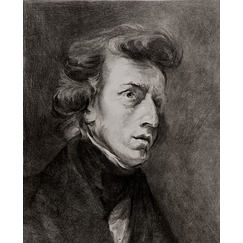 Portrait de Chopin - Delacroix