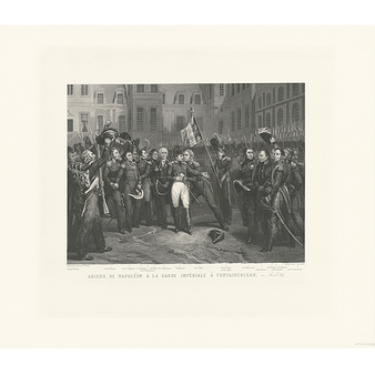 Adieu de Napoléon Ier à la Garde impériale à Fontainebleau