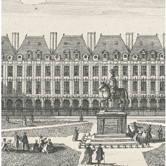 Paris, place Royale, depuis la place des Vosges - Jacques Rigaud