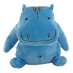 Peluche Hippopotame bleu - Grand Modèle