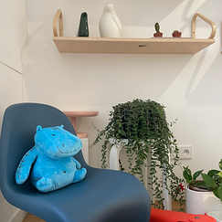 Peluche Hippopotame bleu - Grand Modèle