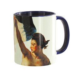 Mug Delacroix La liberté guidant le peuple - Bleu