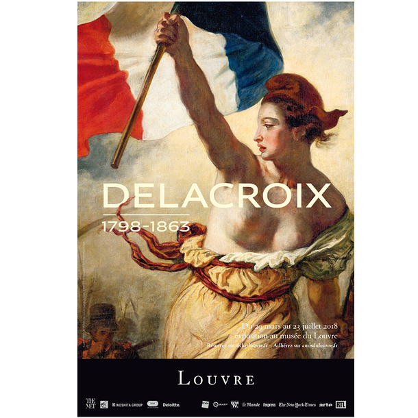 Affiche de l'exposition Delacroix