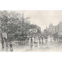 Entrée de la Cité, vue du pont Saint-Michel