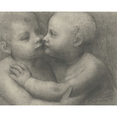 Deux enfants qui s'embrassent - Léonard de Vinci
