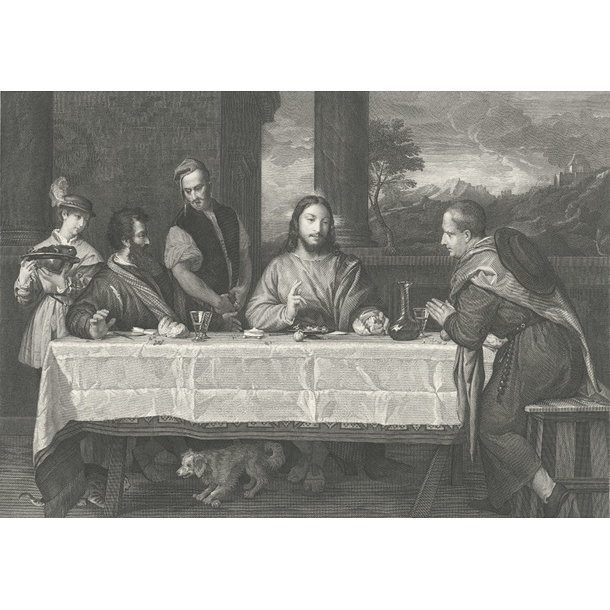 Estampe Les pèlerins d'Emmaüs Titien Boutiques de Musées