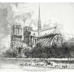 L'abside de Notre-Dame de Paris - Louis Orr
