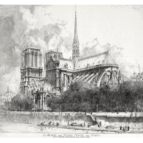 L'abside de Notre-Dame de Paris - Louis Orr