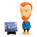 Vincent Van Gogh Post-Impressionist Artist Action Figure Doll