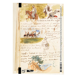 Cahier à élastique Eugène Delacroix - Cavaliers