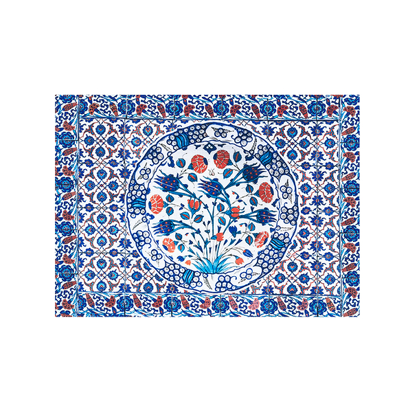 Set de table Iznik Tulipes bleues