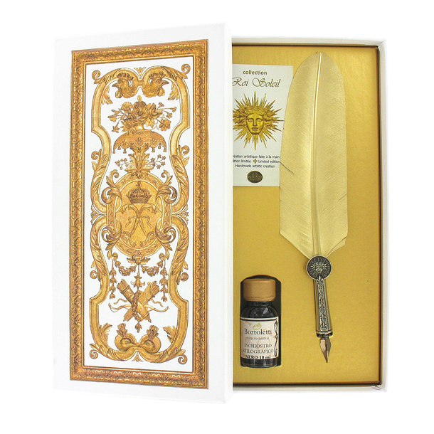 Coffret D Ecriture Versailles Plume D Oie Doree Bortoletti Boutiques De Musees