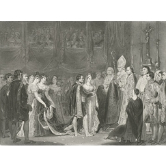 Le mariage de Napoléon et de Marie-Louise au palais du Louvre le 2 avril 1810