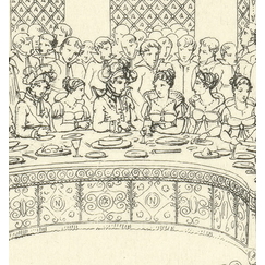 Le banquet impérial au palais des Tuileries, mariage de Napoléon et de Marie-Louise, 1810