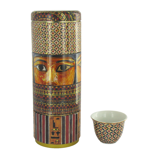 Box of 4 sarcophagus cups