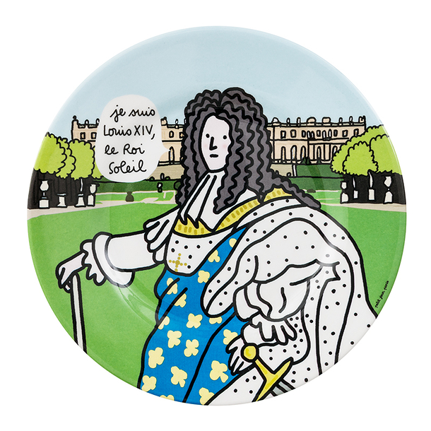 Assiette Je suis Louis XIV, le Roi Soleil