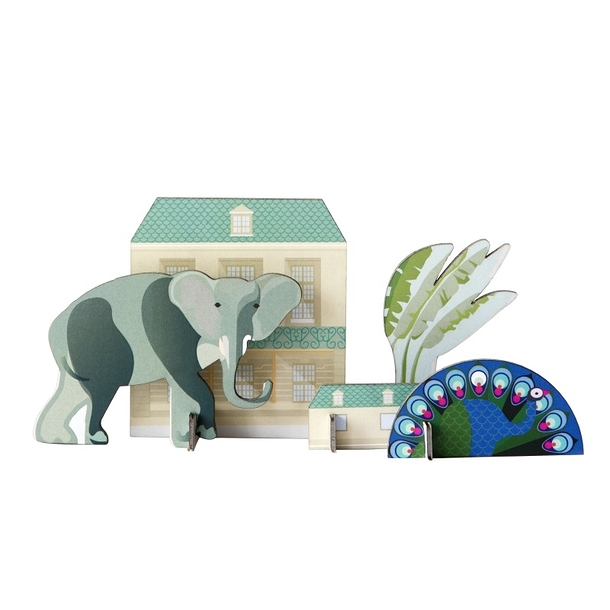 King's menagerie Pop out card - Elephant