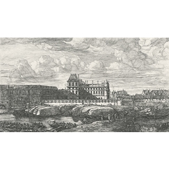 Vue de l'ancien Louvre, du côté de la Seine