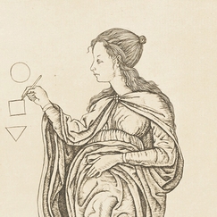 Géométrie, Carte 24 du tarot de Mantegna
