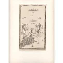 Estampe Vénus, carte 43 - Le Tarot de Mantegna, Cécile Reims