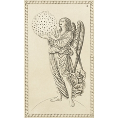 Estampe La 8ème sphère, carte 48 - Le Tarot de Mantegna, Cécile Reims