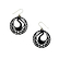 Tsuba heron Earrings (Black horn)