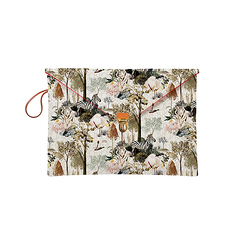 Pochette ordinateur 13" Ménagerie Royale - Blanc