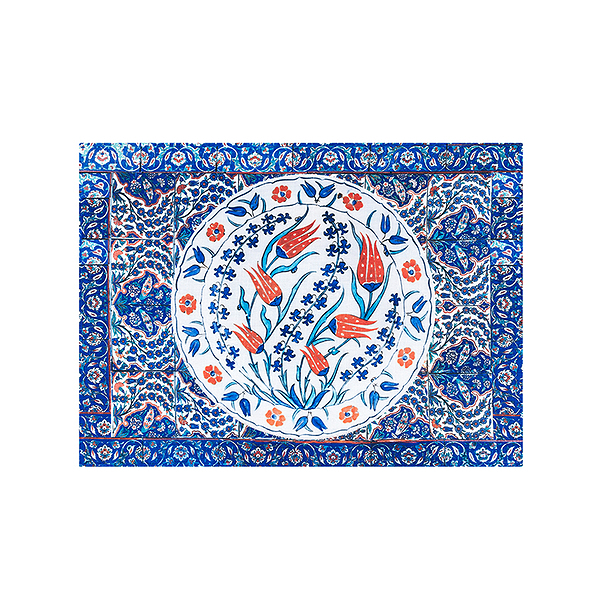 Set de table Iznik Tulipes rouges