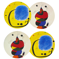 12 dessous de verre Miró