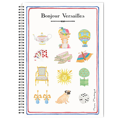 Bonjour Versailles Notebook small spiral tiles A4