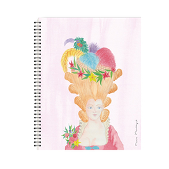 Spiral Notebook Montagut - Portrait of Marie Antoinette